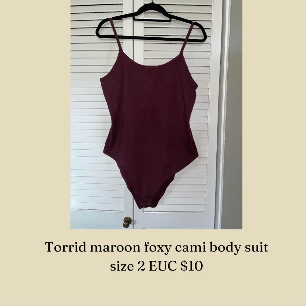 Torrid Burgundy Cami Bodysuit